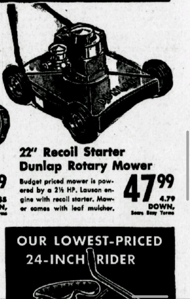 "Discussion of the Rotary Power Mower (RPM) company history from 1946